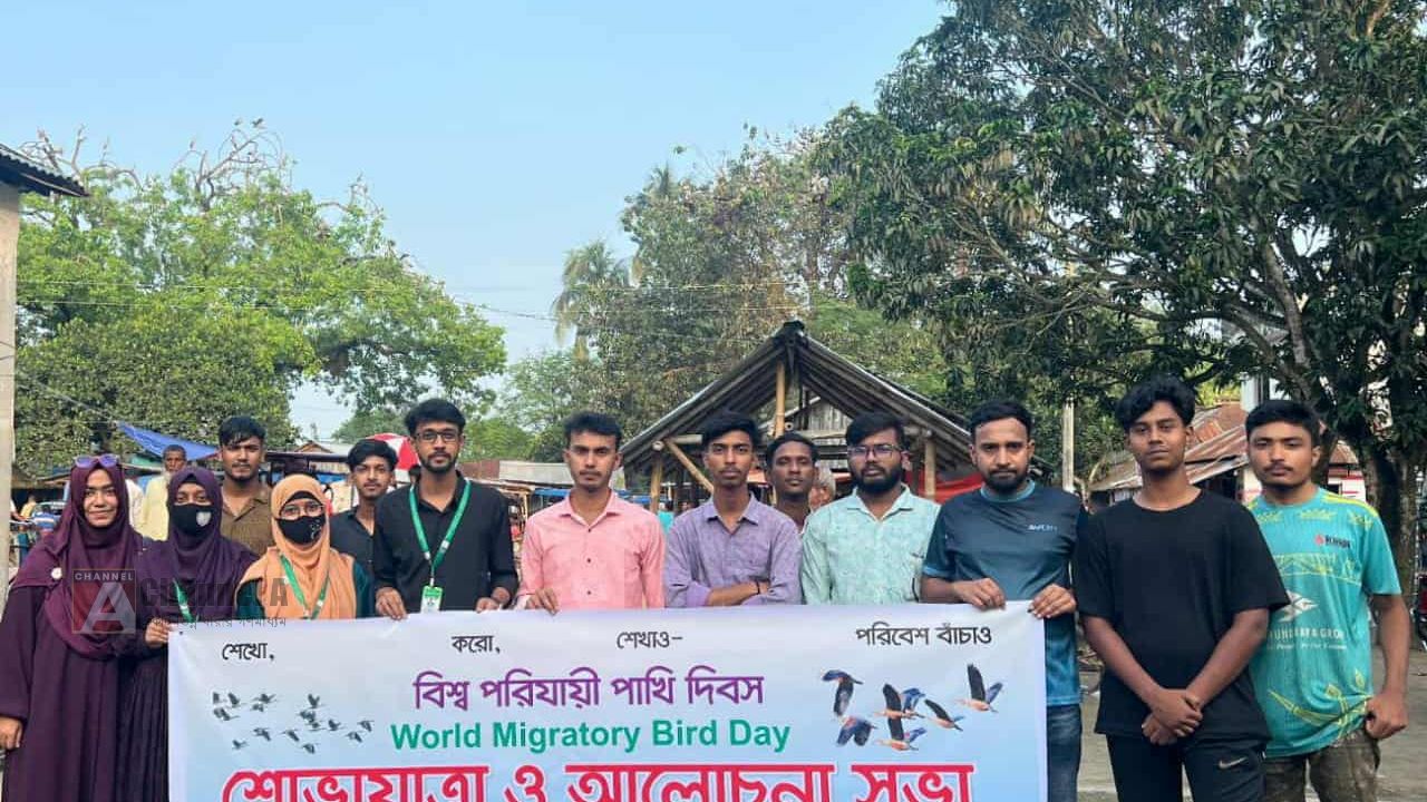 বগুড়ায় বিশ্ব পরিযায়ী পাখি দিবস পালন করলো শিক্ষার্থীদের পরিবেশবাদী সংগঠন ‘তীর’