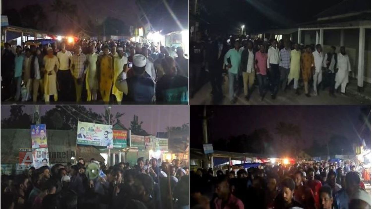 ধানের শীষের প্রার্থী কায়সার কামালের পক্ষে  বিশাল মিছিল